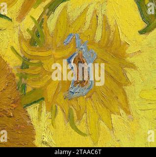 Vincent van Gogh - Sonnenblumen - VGM F458 (Detail). Stockfoto