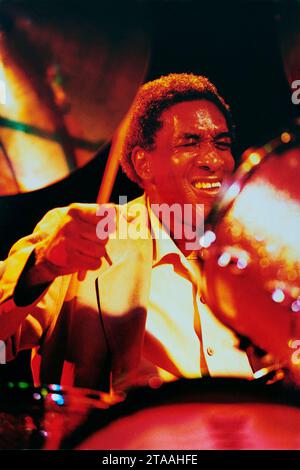 Al Foster (* 18. Januar 1943 in Richmond, Virginia) ist ein US-amerikanischer Jazz-Schlagzeuger. Von 1972 bis 1985 Mitglied der Miles Davis Band. Foto Kazimierz Jurewicz, Stockfoto