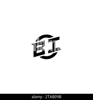 BI Initial Game Logo, Bannerdesign für Ihr E-Sport- oder Streaming-Team Stock Vektor