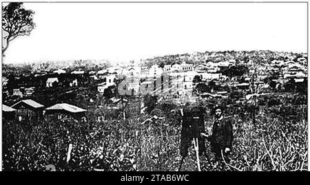 Vista Parcial São José do Rio Preto SP (1927-1929). Stockfoto