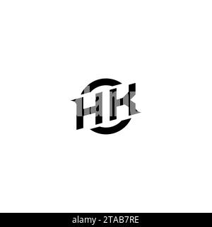 HK Anfangsspiel-Logo, Bannerdesign für Ihr E-Sport- oder Streaming-Team Stock Vektor