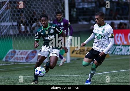 Sao Paulo, Brasilien. November 2023 30. SP - SAO PAULO - 11/29/2023 - BRAZILIAN A 2023, PALMEIRAS (Foto: Fabio Giannelli/AGIF/SIPA USA) Credit: SIPA USA/Alamy Live News Stockfoto