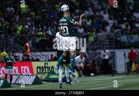 Sao Paulo, Brasilien. November 2023 30. SP - SAO PAULO - 11/29/2023 - BRAZILIAN A 2023, PALMEIRAS (Foto: Fabio Giannelli/AGIF/SIPA USA) Credit: SIPA USA/Alamy Live News Stockfoto