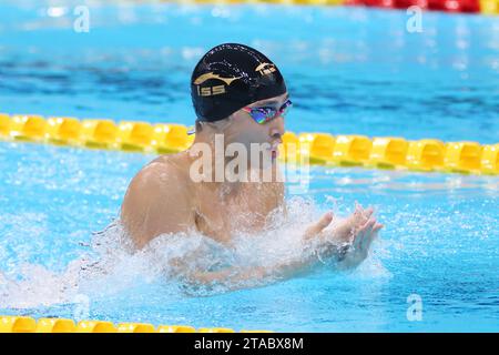 Tokyo Aquatics Centre, Tokio, Japan. November 2023 30. Yu Hanaguruma, 30. NOVEMBER 2023 - Schwimmen : Japan Open 2023 100 m Brusthitze für Herren im Tokyo Aquatics Centre, Tokio, Japan. Quelle: YUTAKA/AFLO SPORT/Alamy Live News Stockfoto