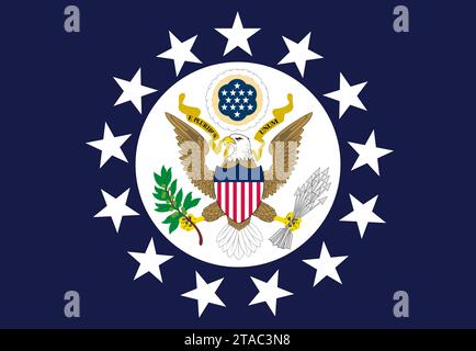 Flagge der Botschafter der Vereinigten Staaten von Amerika Stockfoto
