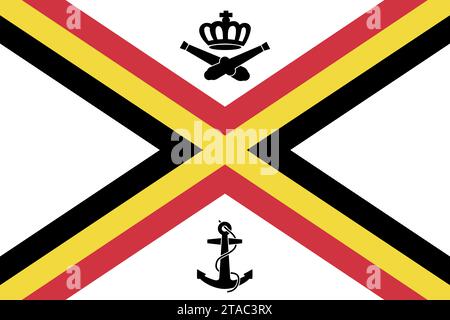 Fähnrich der belgischen Marine Stockfoto