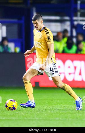 Sheffield, Großbritannien. November 2023 30. Conor Coady aus Leicester City während des Sheffield Wednesday FC gegen Leicester City FC SKY Bet EFL Championship Match im Hillsborough Stadium, Sheffield, England, Großbritannien am 29. November 2023 Credit: Every Second Media/Alamy Live News Stockfoto