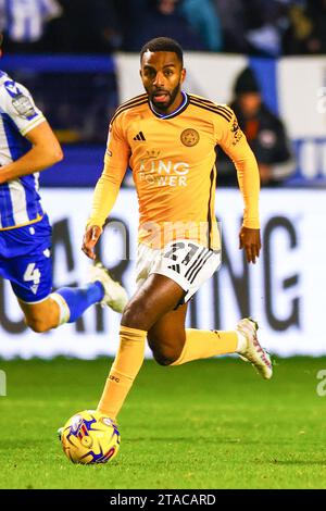 Sheffield, Großbritannien. November 2023 30. Ricardo Pereira während des Sheffield Wednesday FC gegen Leicester City FC SKY Bet EFL Championship Match im Hillsborough Stadium, Sheffield, England, Großbritannien am 29. November 2023 Credit: Every Second Media/Alamy Live News Stockfoto