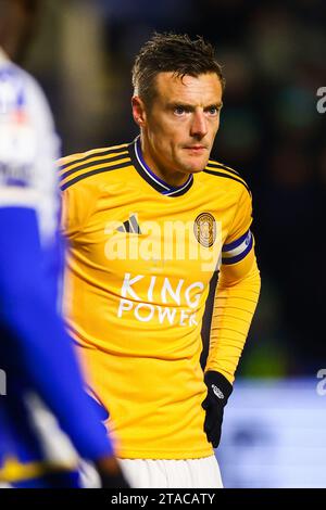 Sheffield, Großbritannien. November 2023 30. Jamie Vardy aus Leicester City während des Sheffield Wednesday FC gegen Leicester City FC SKY Bet EFL Championship Match im Hillsborough Stadium, Sheffield, England, Großbritannien am 29. November 2023 Credit: Every Second Media/Alamy Live News Stockfoto