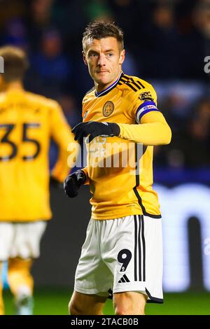 Sheffield, Großbritannien. November 2023 30. Jamie Vardy aus Leicester City während des Sheffield Wednesday FC gegen Leicester City FC SKY Bet EFL Championship Match im Hillsborough Stadium, Sheffield, England, Großbritannien am 29. November 2023 Credit: Every Second Media/Alamy Live News Stockfoto