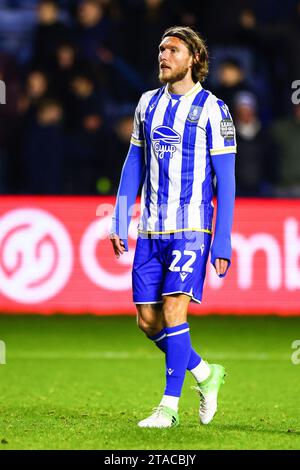 Sheffield, Großbritannien. November 2023 30. Jeff Hendrick von Sheffield Wednesday während des Sheffield Wednesday FC gegen Leicester City FC SKY Bet EFL Championship Match im Hillsborough Stadium, Sheffield, England, Großbritannien am 29. November 2023 Credit: Every Second Media/Alamy Live News Stockfoto