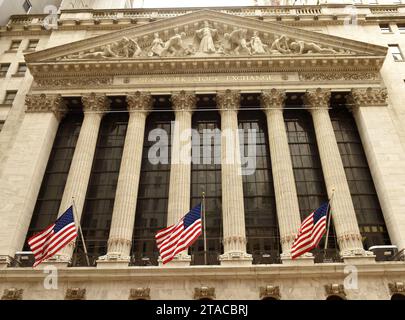 New York, USA - 10. Juni 2018: New York Stock Exchange. Stockfoto