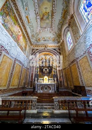 Cappella del Santissimo Sacramento (Kapelle des Allerheiligsten Sakraments) - Basilika Cattedrale del Santissimo Salvatore in Mazara del Vallo - Provinz Trapani, Sizilien, Italien Stockfoto