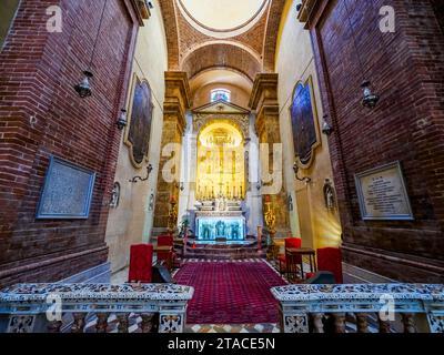 Cappella del Santissimo Sacramento (Kapelle des Allerheiligsten Sakraments) - Duomo di San Tommaso di Canterbury (Pfarrei St. Thomas von Canterbury Mutterkirche) in Marsala - Sizilien, Italien Stockfoto