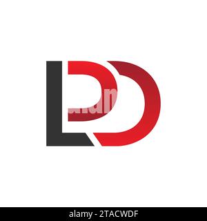 LPD Letter Initial Logo Design Template Vektor Illustration. Letter LPD-Logo und Vektorgrafik Stock Vektor