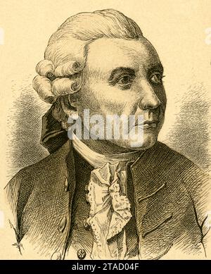 Europa, Deutschland, Sachsen-Anhalt, Quedlinburg, Friedrich Gottlieb Klopstock, deutscher Dichter, Motiv aus : Illustrirte Geschichte des deutschen Schriftthums in volksthümlicher Darstellung , von Otto Leixner, zweite Band, Verlag und Druck von Otto Spamer, Leipzig und Berlin, 1881 . / Europa, Deutschland, Sachsen-Anhalt, Quedlinburg, Friedrich Gottlieb Klopstock, deutscher Dichter, Bild aus : " Illustrirte Geschichte des deutschen Schrifttums in volkstümlicher Darstellung " ( Geschichte der deutschen Literatur ... ) , Von Otto Leixner, zweite Ausgabe, Otto Spamer Verlag , Leipzig und Berlin , Stockfoto