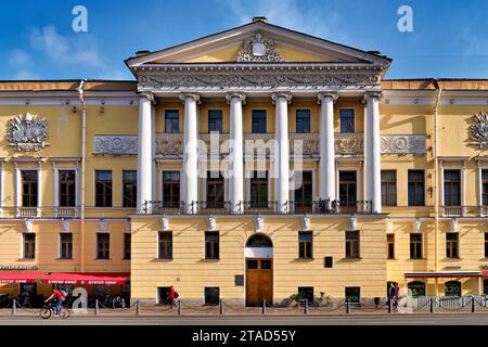 St. Petersburg, Russland. Historische Gebäude am Newski Prospekt Stockfoto