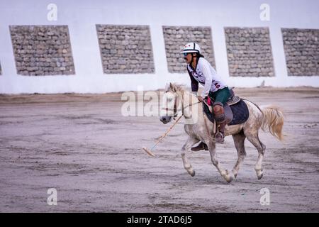 Ein Polo Match in Leh, Ladakh, Indien Stockfoto