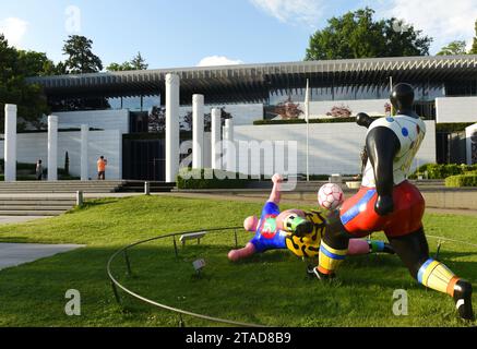 Lausanne, Schweiz - 05. Juni 2017: Olympisches Museum in Lausanne, Schweiz. Stockfoto