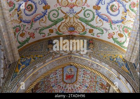 Innenansicht, Sao Miguel Kapelle, Coimbra, Portugal Stockfoto