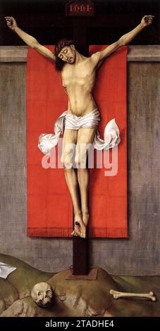 Kreuzigungsdiptychon (rechte Platte) um 1460 von Rogier Van der Weyden Stockfoto