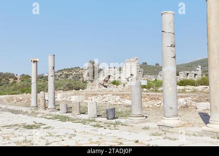 Die antiken lykischen und römischen Ruinen von Patara in der Provinz Antalya, Türkei Stockfoto