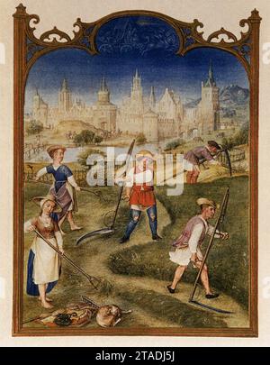 Grimani Breviary: The Month of June 1510s von Gerard Horenbout Stockfoto