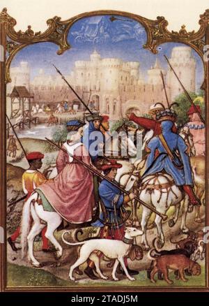 Grimani Breviary: The Month of August 1510s von Gerard Horenbout Stockfoto