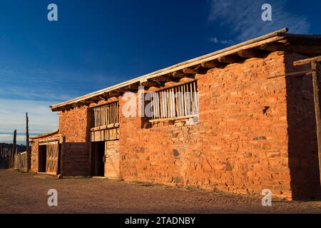 Scheune, Hubbell Trading Post National Historic Site, Arizona Stockfoto