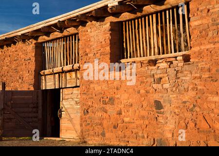 Scheune, Hubbell Trading Post National Historic Site, Arizona Stockfoto