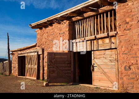 Scheune, Hubbell Trading Post National Historic Site, Arizona Stockfoto