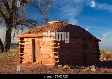 Hogan, Hubbell Trading Post National Historic Site, Arizona Stockfoto