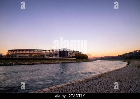 Die Toshe Proeski Arena im Zentrum von Skopje in Nordmakedonien Stockfoto