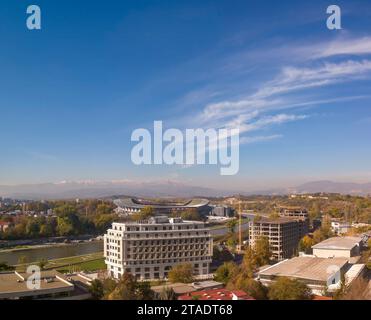 Die Toshe Proeski Arena im Zentrum von Skopje in Nordmakedonien Stockfoto