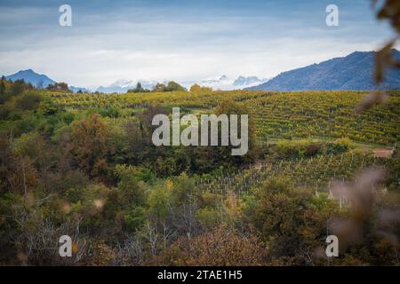 Rive Rosse, Landschaft, Roasio, Biella, Piemont, Italien Stockfoto