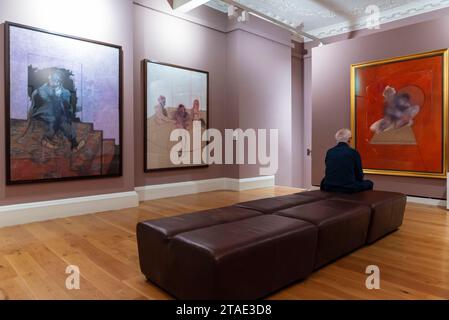 Republik Irland, County Dublin, Hugh Lane Gallery, Francis Bacon Gallery, unvollendete Gemälde Stockfoto