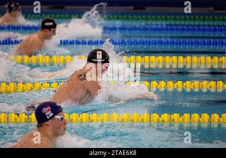 ROTTERDAM - Caspar Corbeau am ersten Tag der Rotterdam Qualifikation trifft Schwimmen im Rotterdam Swimming Center. ANP IRIS VAN DEN BROEK Stockfoto