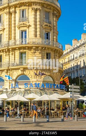 Frankreich, Bouches du Rhone, Marseille, der alte Hafen, La Samaritaine Brasserie an den Kais Stockfoto