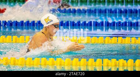 ROTTERDAM - Imogen Clark (GBR) am ersten Tag der Rotterdam Qualifikation trifft Schwimmen im Rotterdam Swimming Center. ANP IRIS VAN DEN BROEK Stockfoto