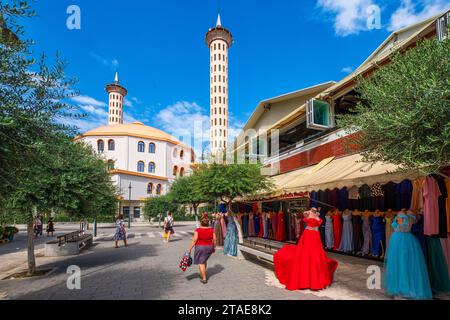 Albanien, Fier, die große Moschee von Fier Stockfoto