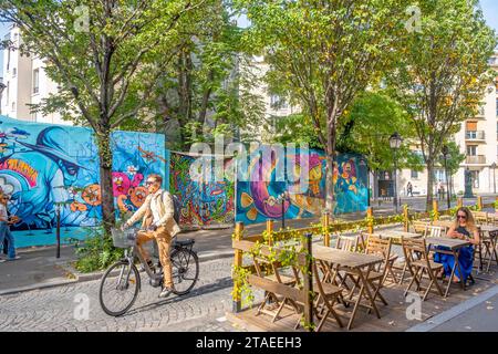 Frankreich, Paris, Viertel Butte aux Cailles, Street Art rue Buot Stockfoto