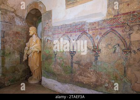 Frankreich, Manche, Cotentin, Gemeinde La Hague, Greville Hague, Kirche Sainte Colombe Stockfoto