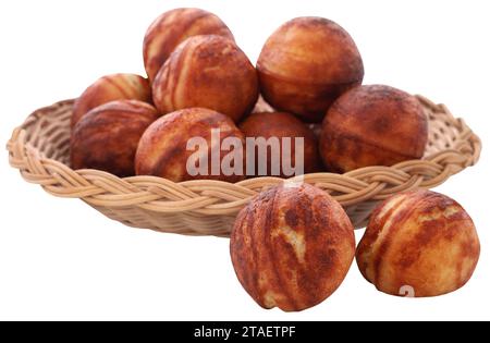 Beliebte Dansih-Pfannkuchenbällchen oder Aebleskiver Stockfoto