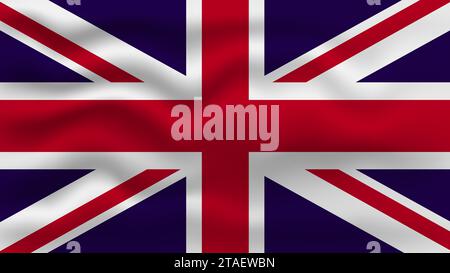 Die britische Flagge. Flaggensymbol. Stock Vektor