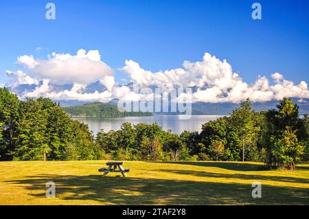 Lake Manapouri, Fiordland-Nationalpark, Southland Region, Südinsel, Neuseeland Stockfoto