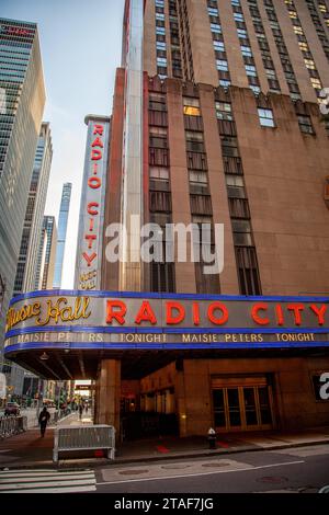 Radio City Music Hall in Midtown Manhattan. Stockfoto