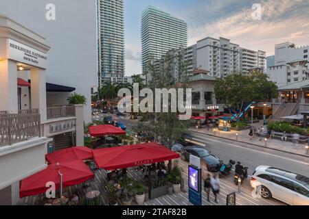 Mary Brickell Village an der South Miami Avenue, Miami, Florida, USA Stockfoto