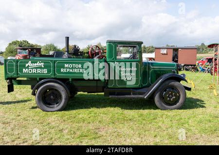 Drayton.Somerset.Vereinigtes Königreich.19. August 2023.Ein restaurierter Guy Wolf Truck aus dem Jahr 1934 ist auf einer Yesterdays Farmveranstaltung zu sehen Stockfoto