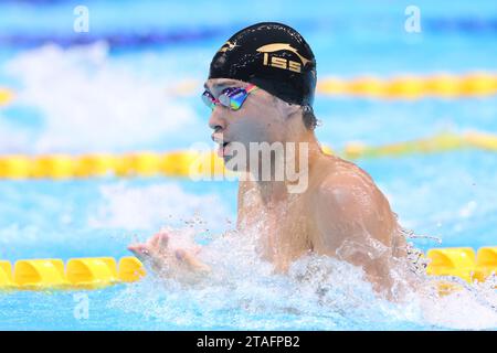 Tokyo Aquatics Centre, Tokio, Japan. November 2023 30. Yu Hanaguruma, 30. NOVEMBER 2023 - Schwimmen : Japan Open 2023 100 m Brustspiel für Herren im Tokyo Aquatics Centre, Tokio, Japan. Quelle: YUTAKA/AFLO SPORT/Alamy Live News Stockfoto