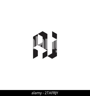 AJ Initial-Logo-Buchstaben in hochwertigem, professionellem Design, das auf allen Druckmedien gut gedruckt werden kann Stock Vektor